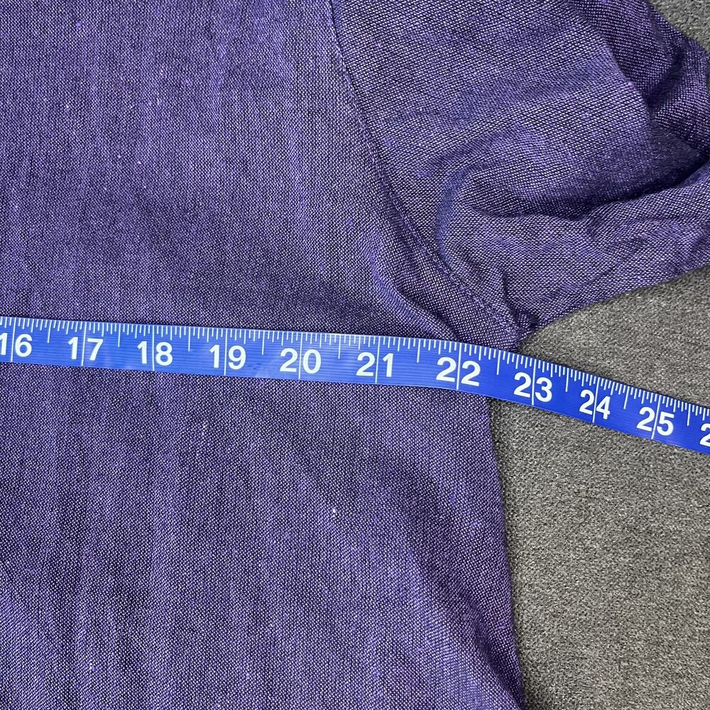 Dragonfly Tunic Top Womens XL Purple Black Asymmetric Hem‎ Lagenlook Artsy - Picture 5 of 7
